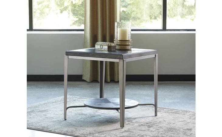 T710-2 SQUARE END TABLE FLANDYN GRAY OCCASIONAL ASHLEY  T710-2