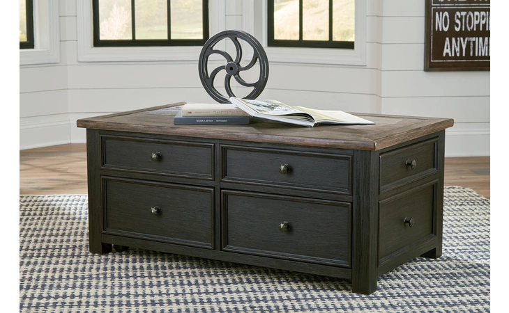 Tyler Creek LIFT TOP COFFEE TABLE ASHLEY Grayish Brown/Black T736-20