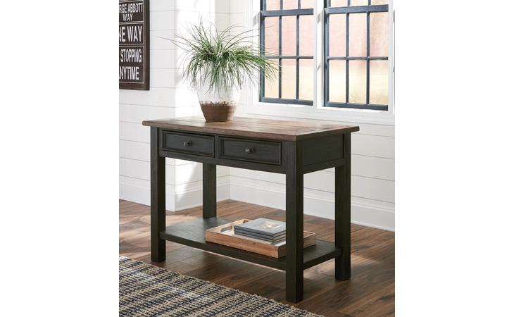 Tyler Creek SOFA TABLE ASHLEY Grayish Brown/Black T736-4