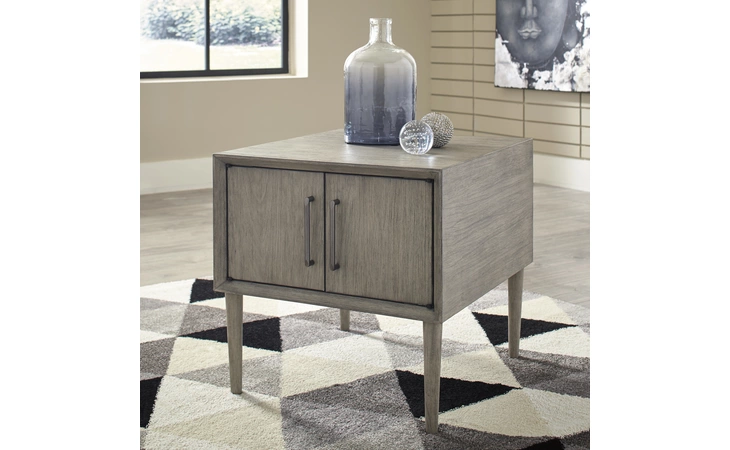 T772-3 Asterson - Gray RECTANGULAR END TABLE ASTERSON