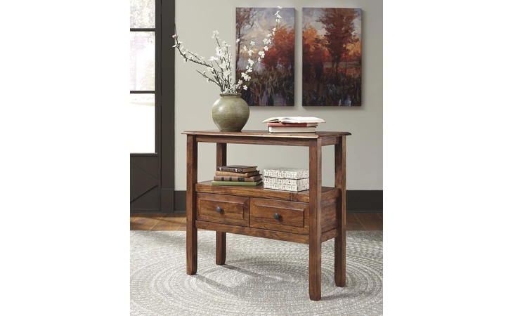 Abbonto ACCENT TABLE ASHLEY Warm Brown T800-124