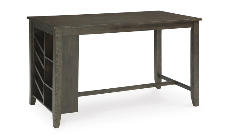 RECT COUNTER TABLE W/STORAGE ASHLEY Rokane Brown D397-32