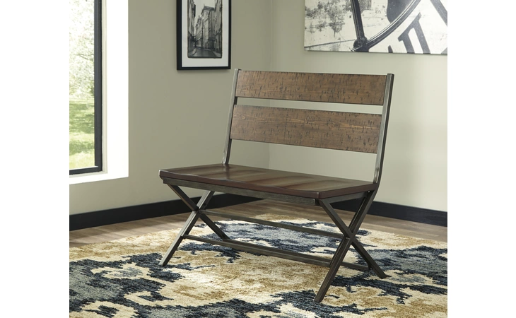 Kavara DOUBLE DINING CHAIR (1 CN) ASHLEY Medium Brown D469-08