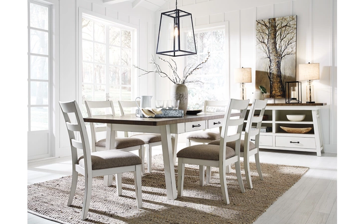 STOWNBRANNER RECTANGULAR DINING ROOM TABLE ASHLEY  D739-25