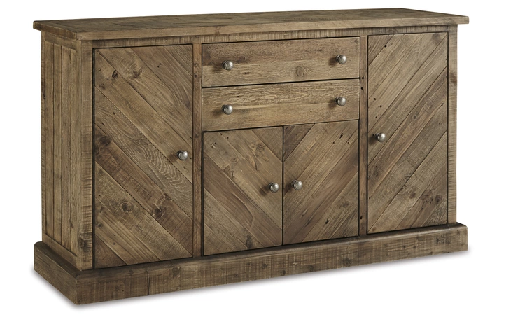 Grindleburg DINING ROOM SERVER ASHLEY White/Light Brown D754-80