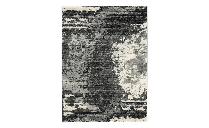 Roskos LARGE RUG ASHLEY Black/Cream/Gray R402701