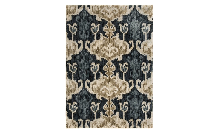 R402732 SAVILLE MEDIUM RUG SAVILLE BLUE BROWN