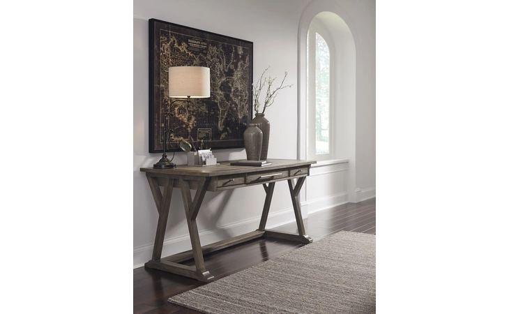 Luxenford HOME OFFICE LARGE LEG DESK ASHLEY Grayish Brown H741-44