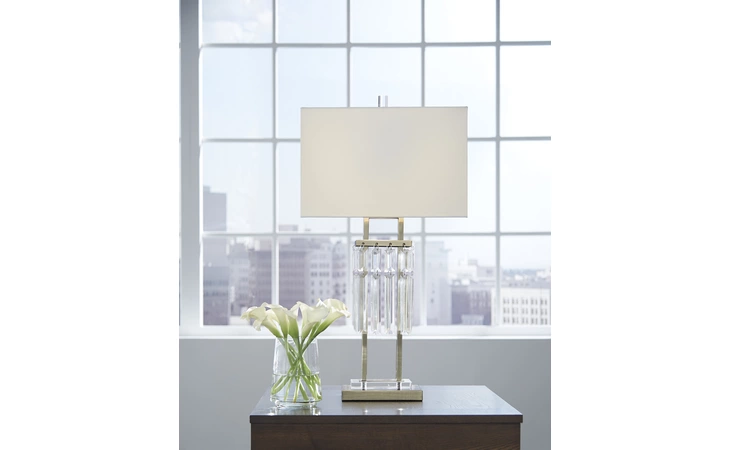 L428114 MEGDALIA METAL TABLE LAMP (1 CN)