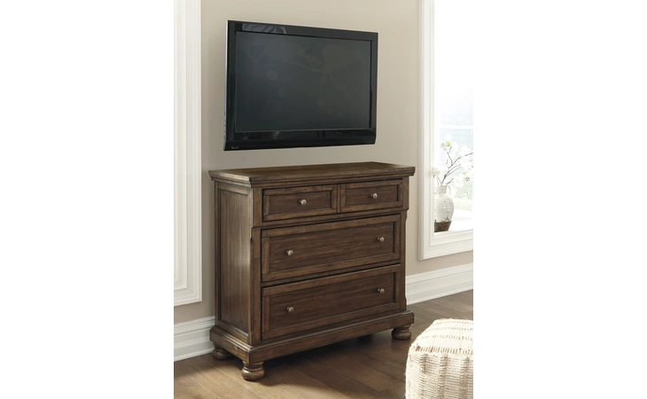 Flynnter MEDIA CHEST/FLYNNTER ASHLEY Medium Brown B719-39