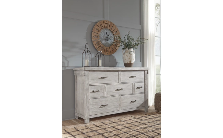 Brashland DRESSER ASHLEY FURNITURE White B740-31