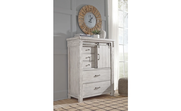 Brashland FIVE DRAWER CHEST ASHLEY FURNITURE White B740-46