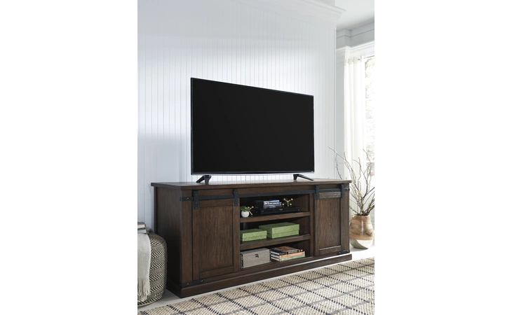 Budmore EXTRA LARGE TV STAND ASHLEY Rustic Brown W562-68