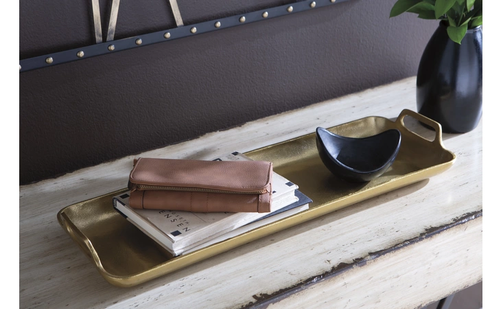 Posy TRAY ASHLEY Gold Finish A2000136
