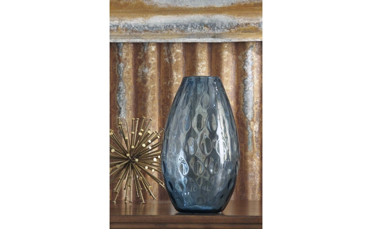 A2000280 VASE (2 CS) DEVANAND BLUE ASHLEY  A2000280