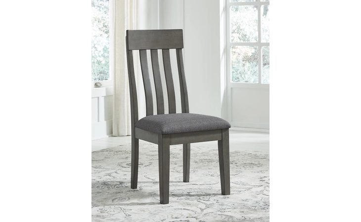 Hallanden DINING UPH SIDE CHAIR (2/CN) ASHLEY Gray D589-01