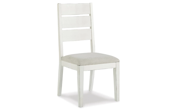 Grindleburg DINING UPH SIDE CHAIR (2/CN) ASHLEY FURNITURE White/Light Brown D754-01