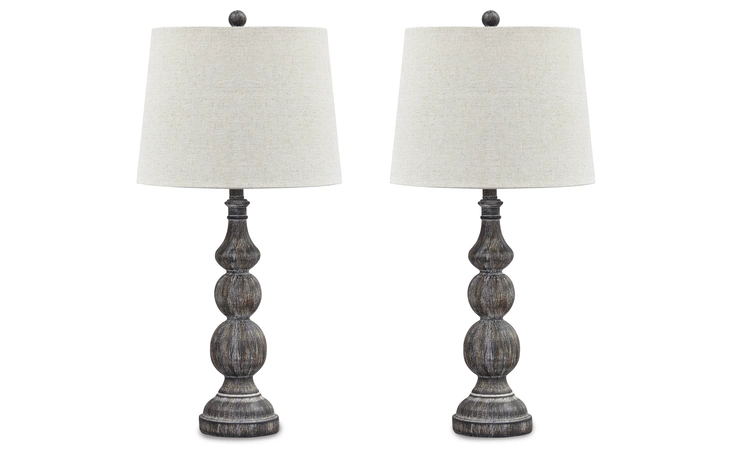 Mair POLY TABLE LAMP (2/CN) ASHLEY Antique Black L276014