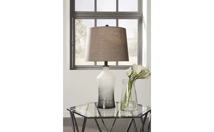 Nollie GLASS TABLE LAMP (2/CN) ASHLEY Glass Table Lamp (2/CN) L430534