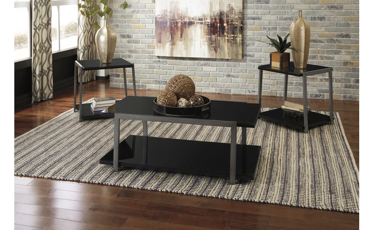 Rollynx OCCASIONAL TABLE SET (3/CN) ASHLEY Black T326-13