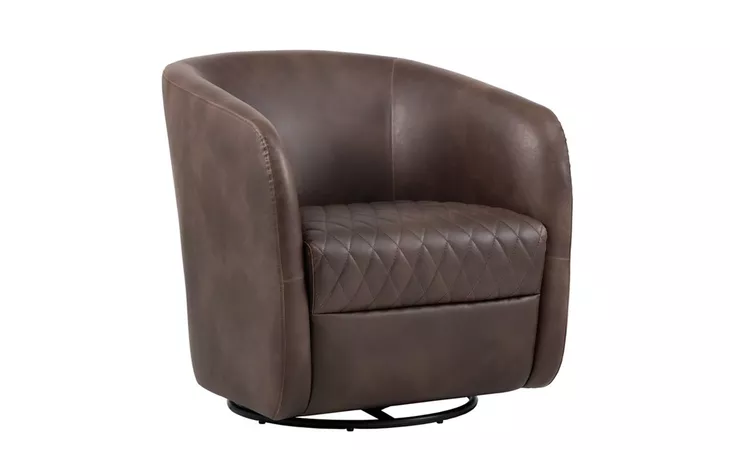 DAX DAX SWIVEL LOUNGE CHAIR - HAVANA DARK BROWN SUNPAN  102259