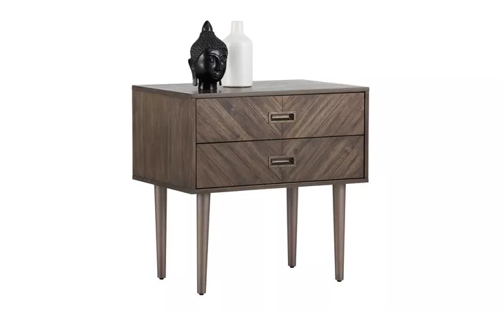 GREYSON GREYSON NIGHTSTAND - SMOKE ACACIA SUNPAN  102412