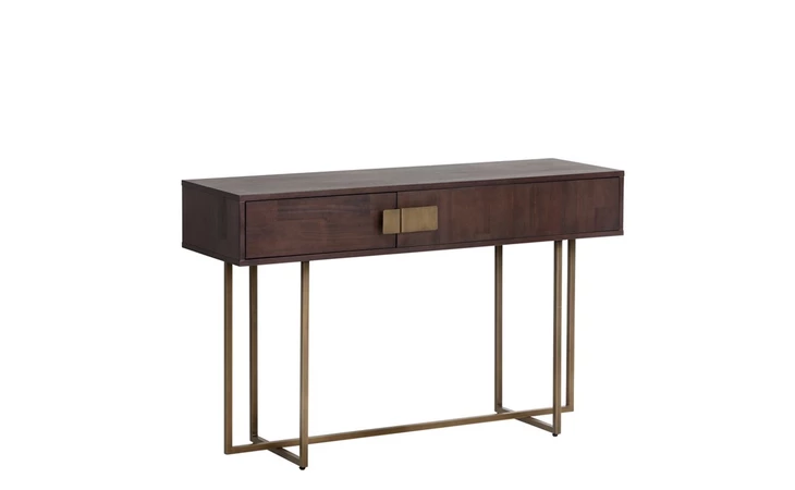 JADE JADE CONSOLE TABLE - ANTIQUE BRASS - DARK MANGO SUNPAN FURNITURE  102984