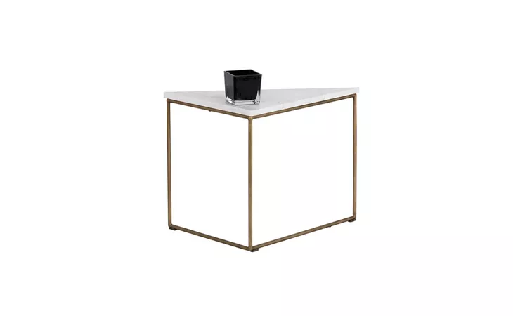 103057 TRIBUTE TRIBUTE END TABLE - WHITE MARBLE