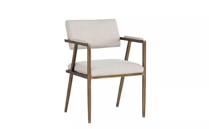 VENTOUZ VENTOUZ DINING ARMCHAIR - BEIGE LINEN SUNPAN  102778