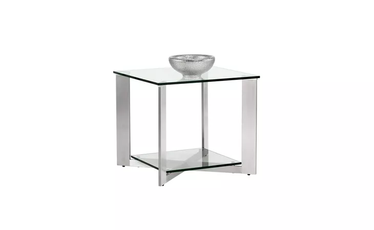 XAVIER XAVIER END TABLE - STAINLESS STEEL SUNPAN  102371