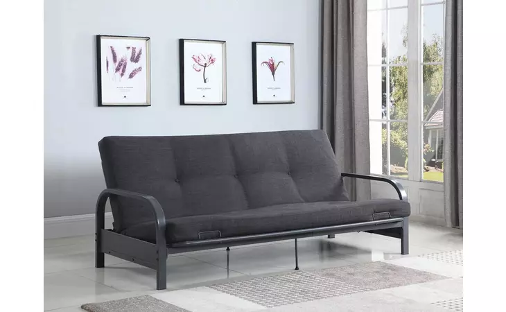 360008 FUTON FRAME DARK GREY COASTER  360008