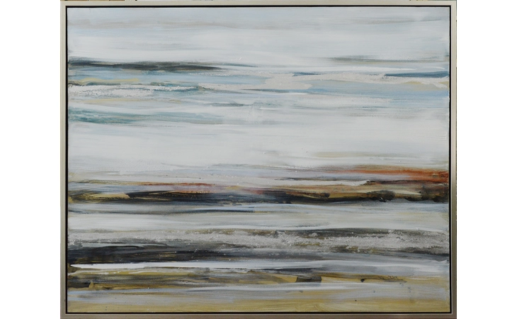 JA36HG4050C ART PAINTING, CHAMPAGNE FRAME. L40