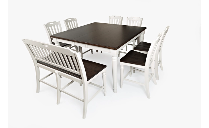 ORCHARD PARK COLLECTION COUNTER HEIGHT EXT DINING TABLE W/12