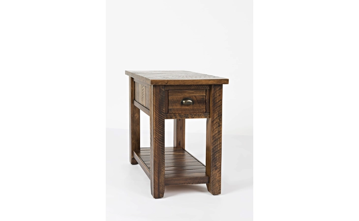 ARTISAN'S CRAFT COLLECTION CHAIRSIDE TABLE W/DRAWER, SHELF ARTISAN'S CRAFT COLLECTION JOFRAN  1742-7