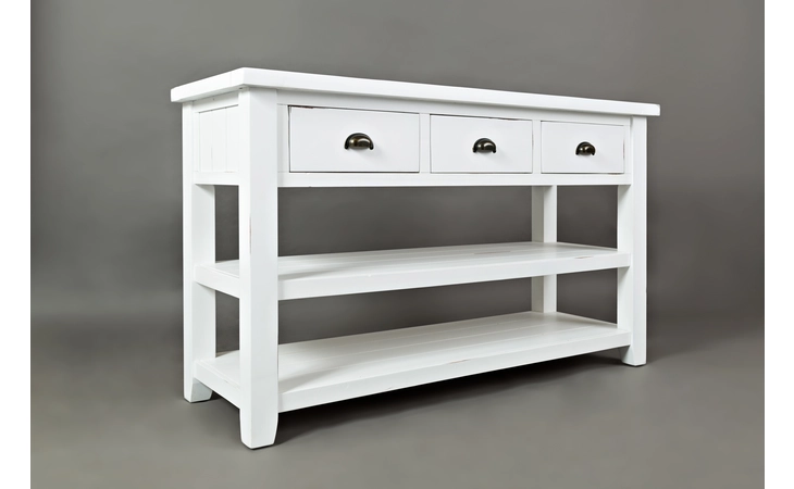 ARTISAN'S CRAFT COLLECTION SOFA/MEDIA TABLE W/3 DRAWERS, 2 SHELVES ARTISAN'S CRAFT COLLECTION JOFRAN  1744-4