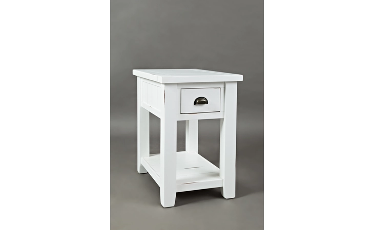 ARTISAN'S CRAFT COLLECTION CHAIRSIDE TABLE W/DRAWER, SHELF ARTISAN'S CRAFT COLLECTION JOFRAN  1744-7