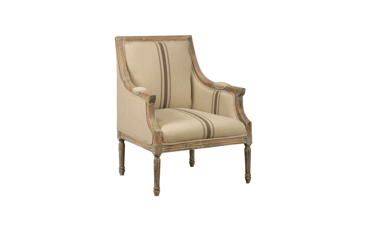 MCKENNA-CH-TAN MCKENNA CHAIR ACCENT CHAIR W/LINEN-BLEND UPH MCKENNA CHAIR