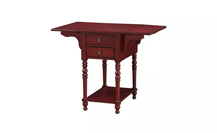13693  DROP LEAF TWO DRAWER ACCENT TABLE