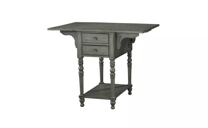 13696  DROP LEAF TWO DRAWER ACCENT TABLE