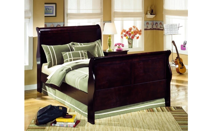 B443-86  FULL SLEIGH RAILS-MASTER BEDROOM-JANEL