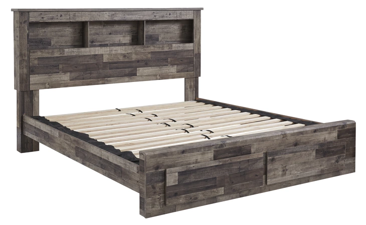 Derekson QUEEN/KING PLATFORM RAILS ASHLEY Multi Gray B200-95