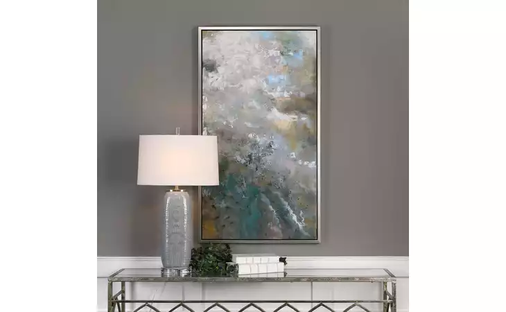 31412 ROARING THUNDER HAND PAINTED CANVAS HP UTTERMOST  31412