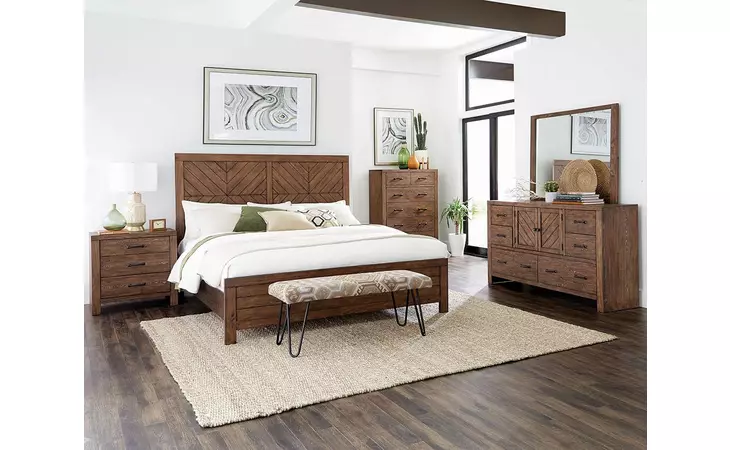 215731Q  REEVES MOJAVE BROWN QUEEN BED