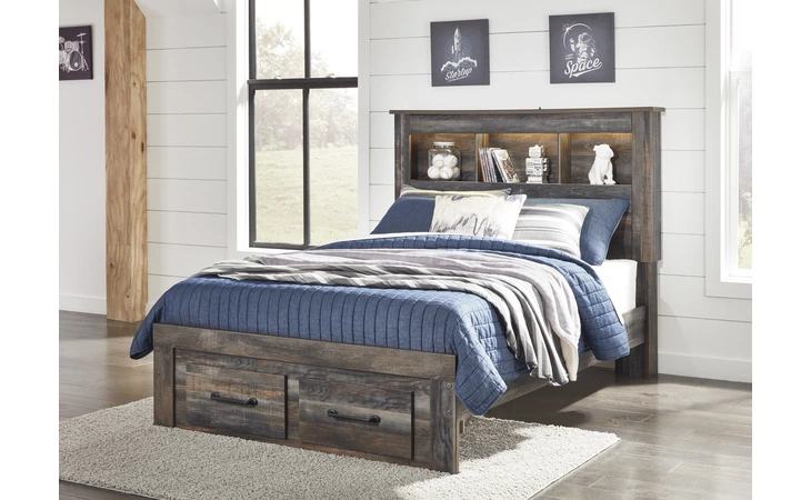 Drystan FULL BOOKCASE HEADBOARD ASHLEY Multi B211-85