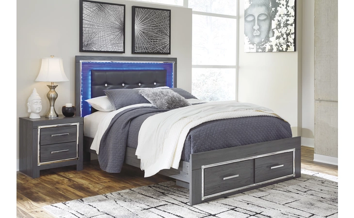 Lodanna KING STORAGE FOOTBOARD ASHLEY Gray B214-56S