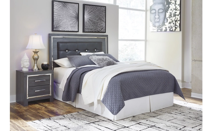 Lodanna QUEEN UPH PANEL HEADBOARD ASHLEY Gray B214-57