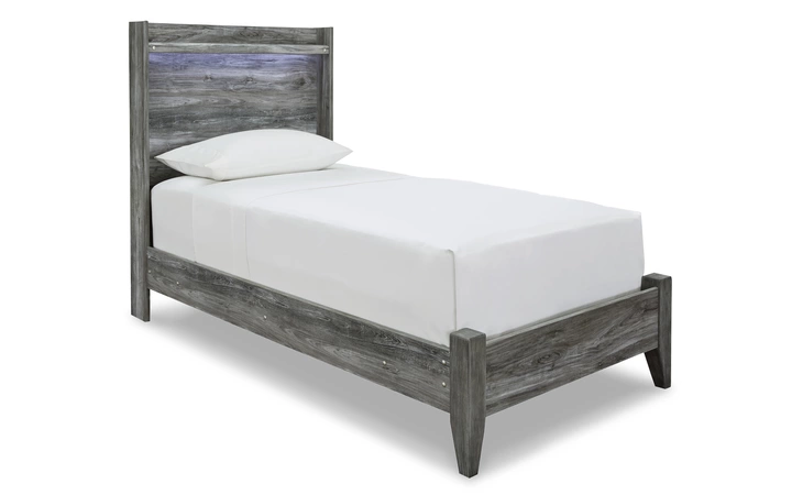 Baystorm TWIN PANEL FOOTBOARD W/RAILS ASHLEY Gray B221-52