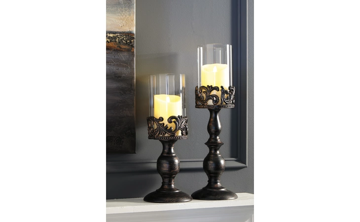 CONSTANCE CANDLE HOLDER SET (2 CN) ASHLEY  A2000359