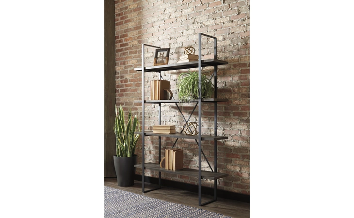 Gilesgrove BOOKCASE ASHLEY Black/Gray A4000017