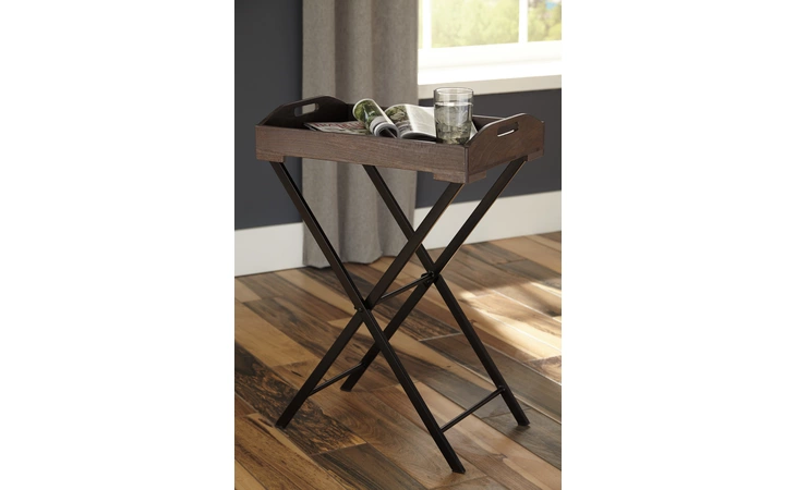 A4000019 Cadocridge - Gray/Black ACCENT TABLE/CADOCRIDGE